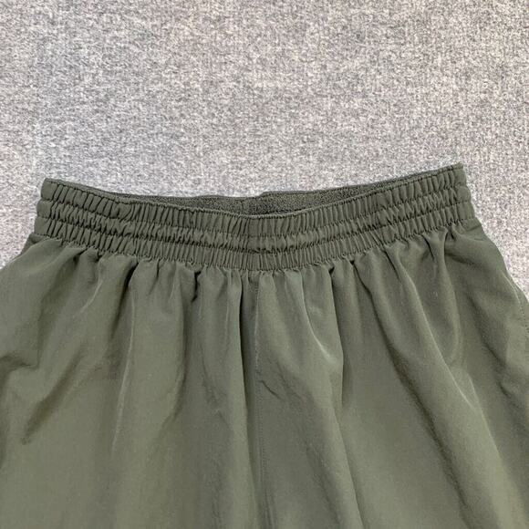Adidas Shorts Mens M Forest Green Drawstring Elastic Waist Band Pockets Training - Picture 4 of 12